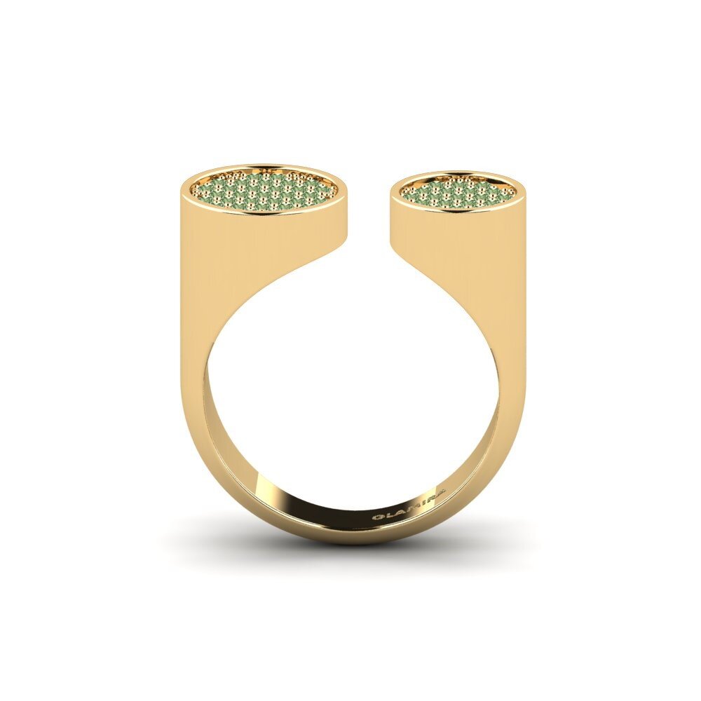 Diamante Verde Anillo Phlowl