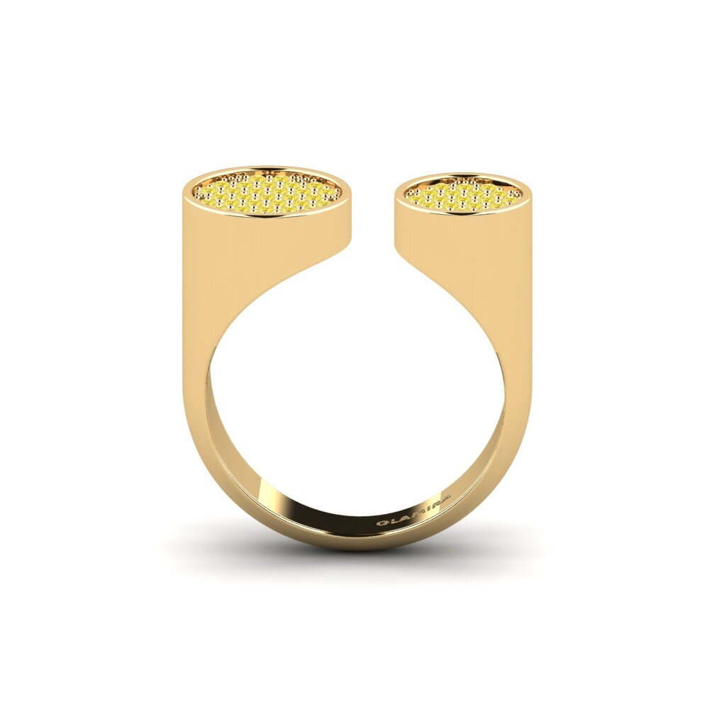 Zafiro amarillo Anillo Phlowl