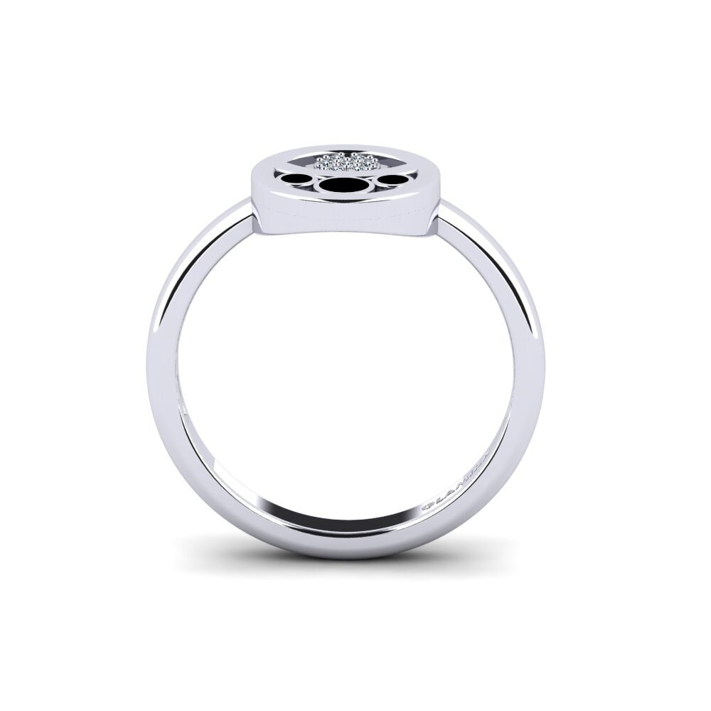 Or Blanc 14k Bague Pones