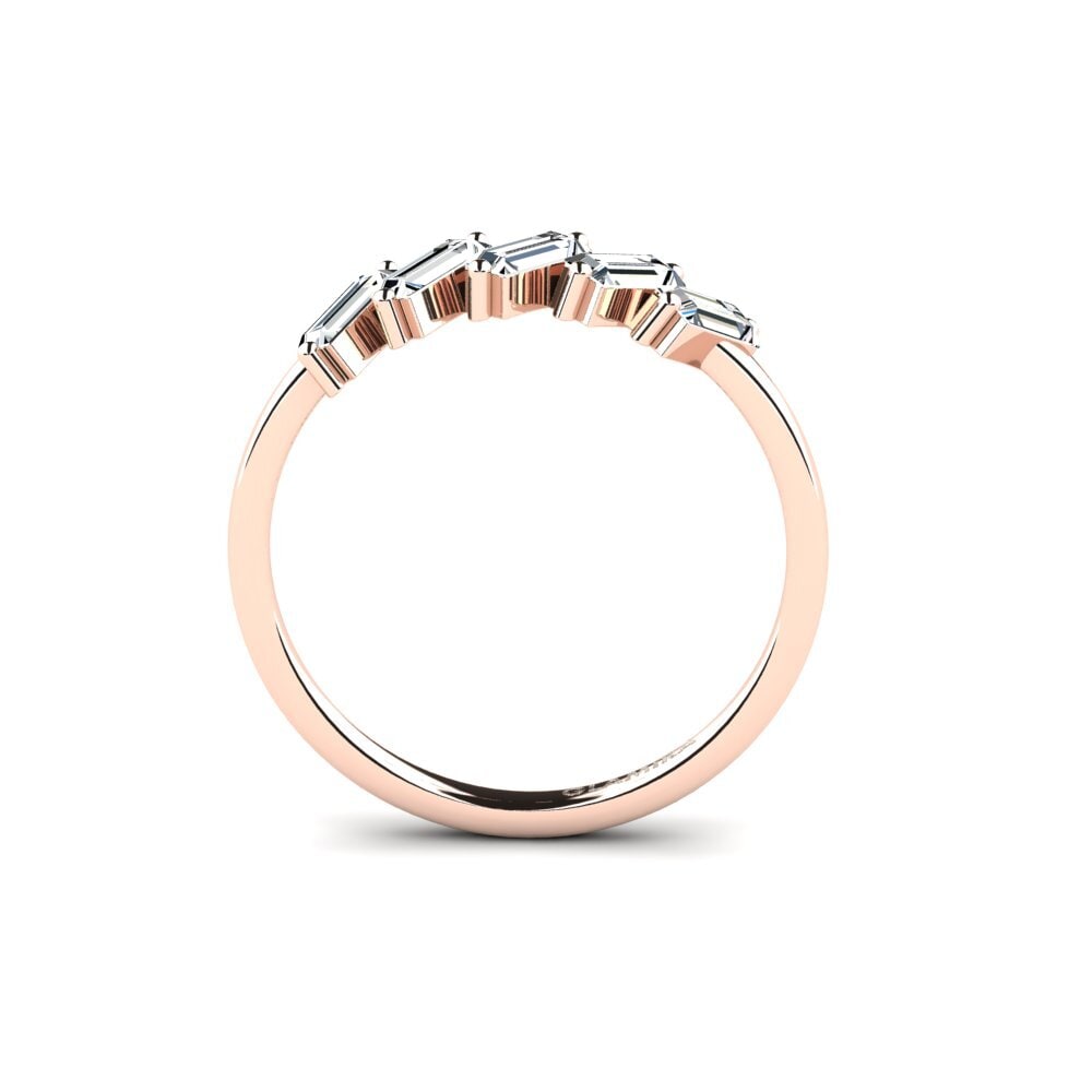 18ct Rose Gold Engagement Ring Porte