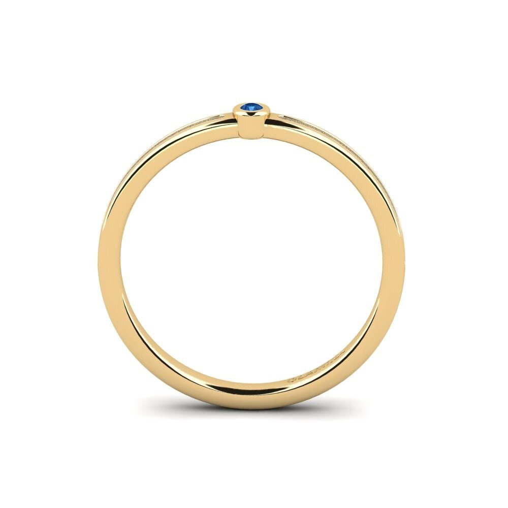 Dark Blue Zirconia Engagement Ring Prosel