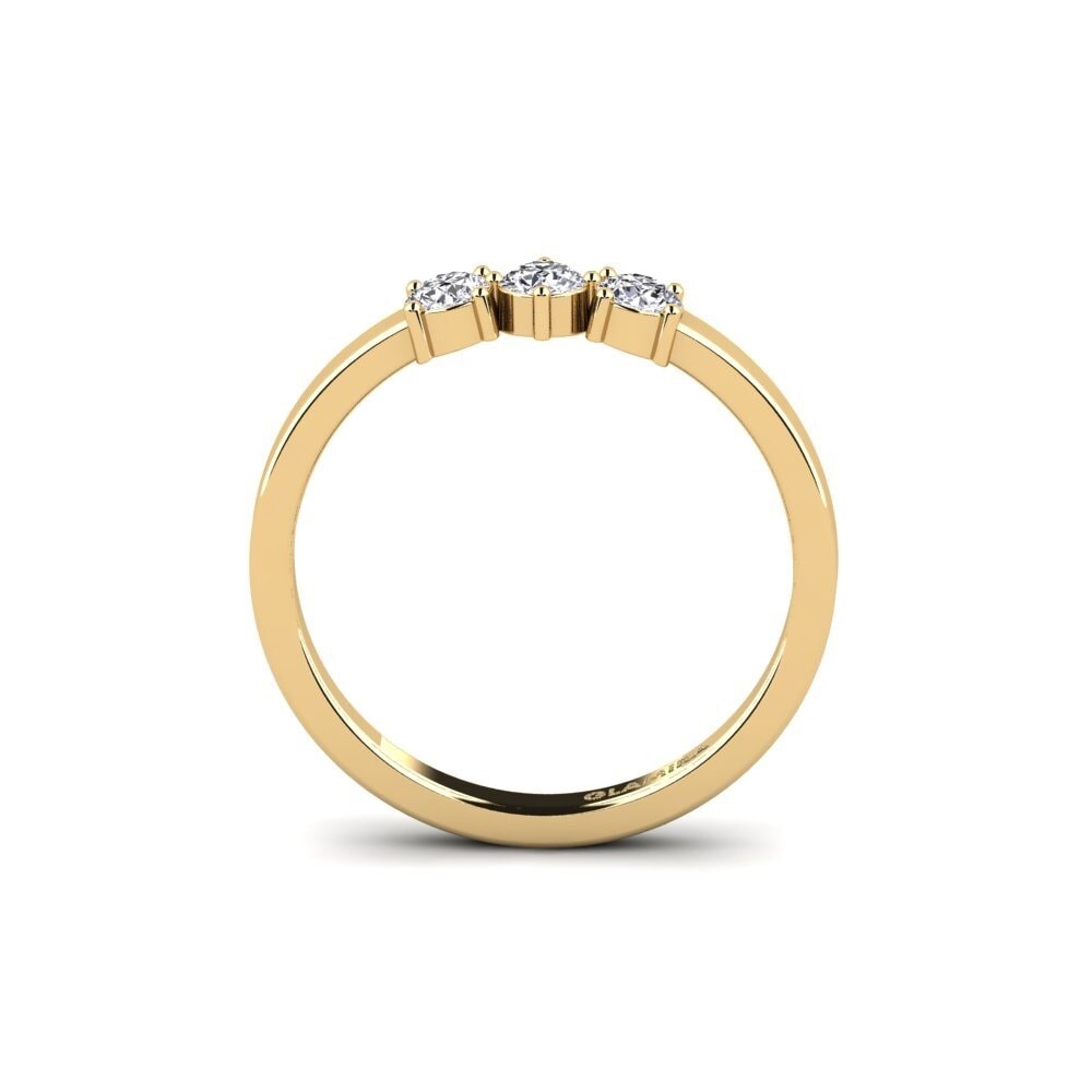 Moissanite Anel de Noivado Sappar