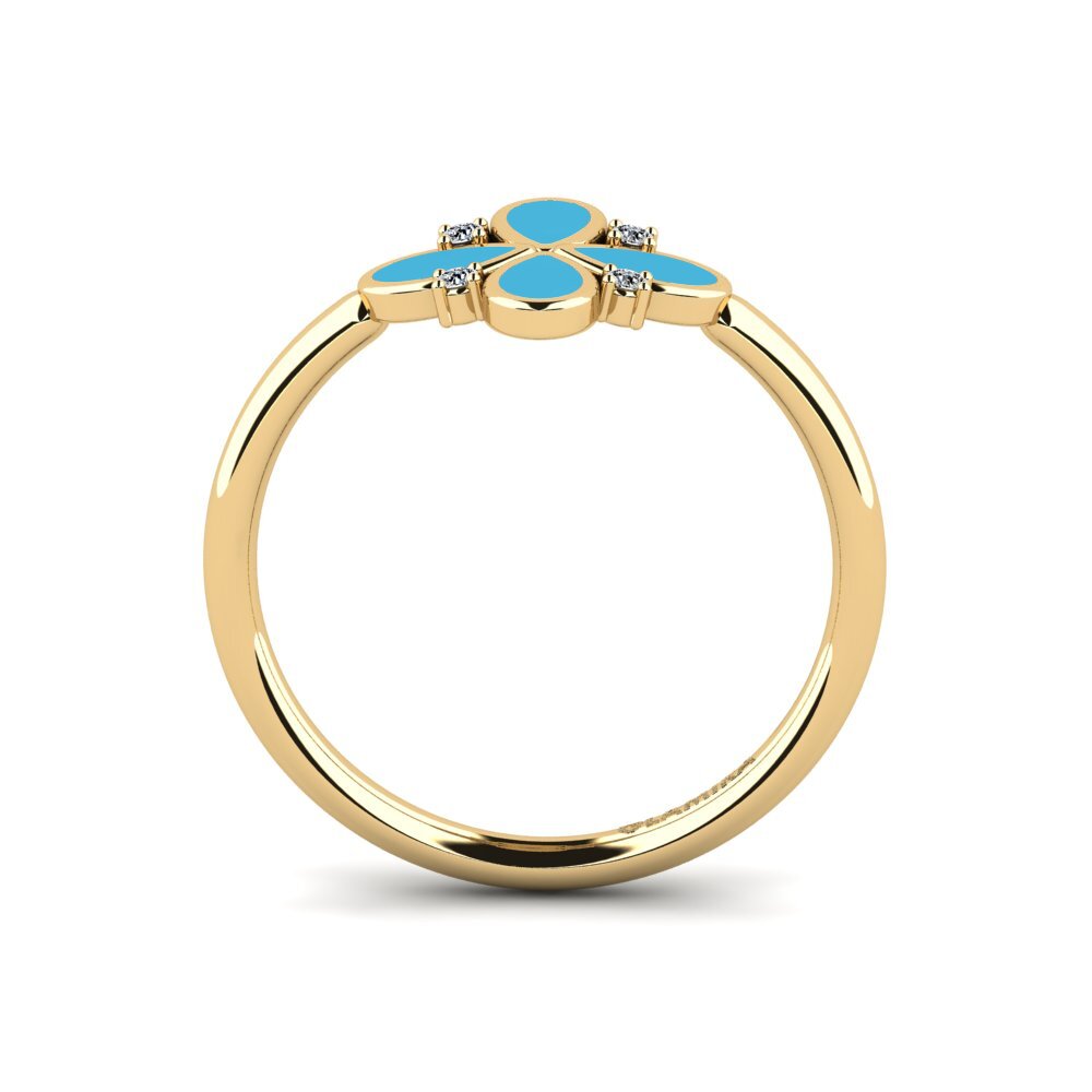 Or Jaune 9k Bague Scractore