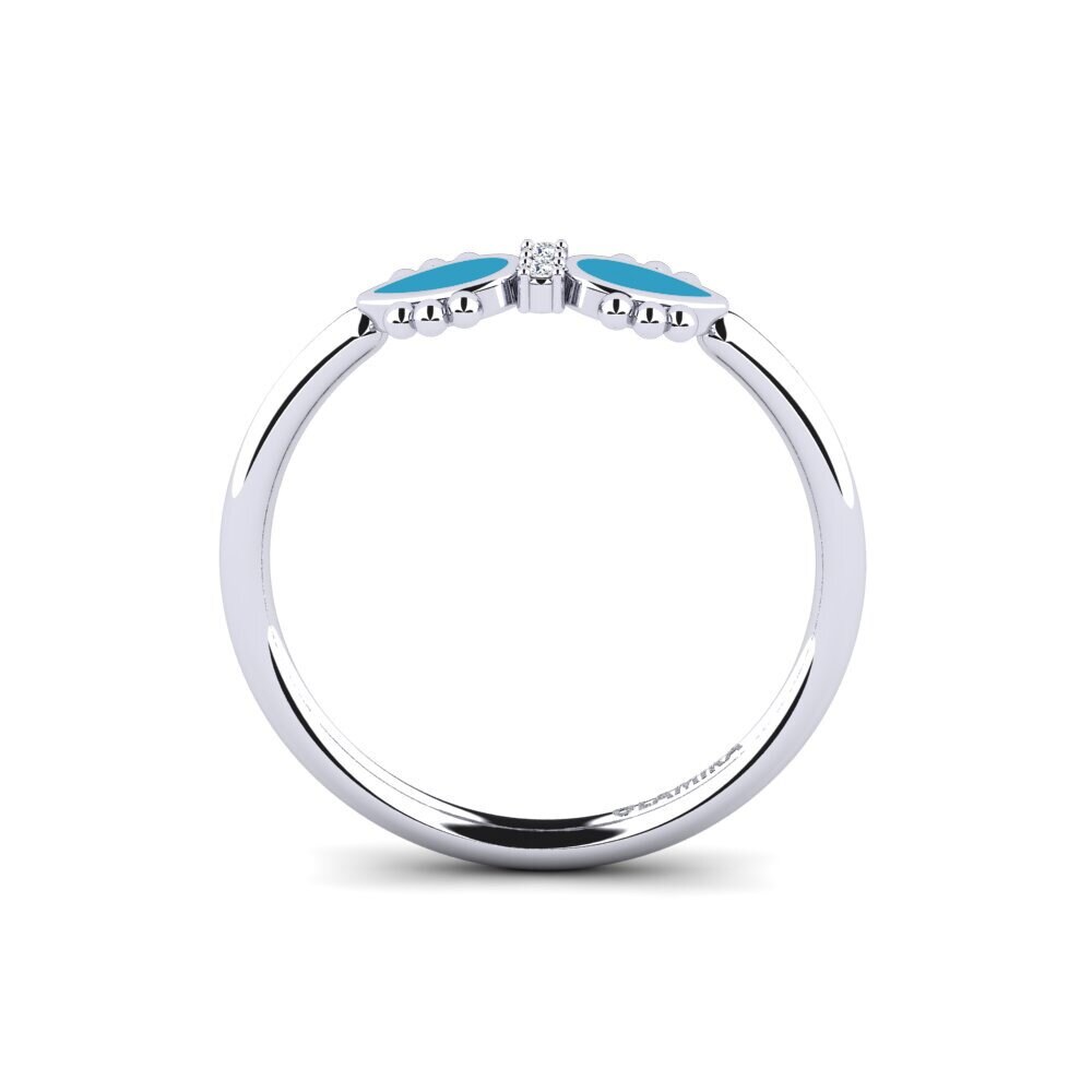 Weiß-Silber Ring Shreake