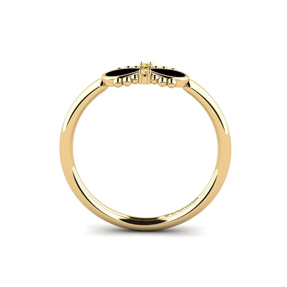Diamante Amarelo Anel Sineouta