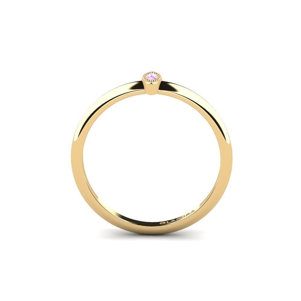 Pink Sapphire Engagement Ring Snyed