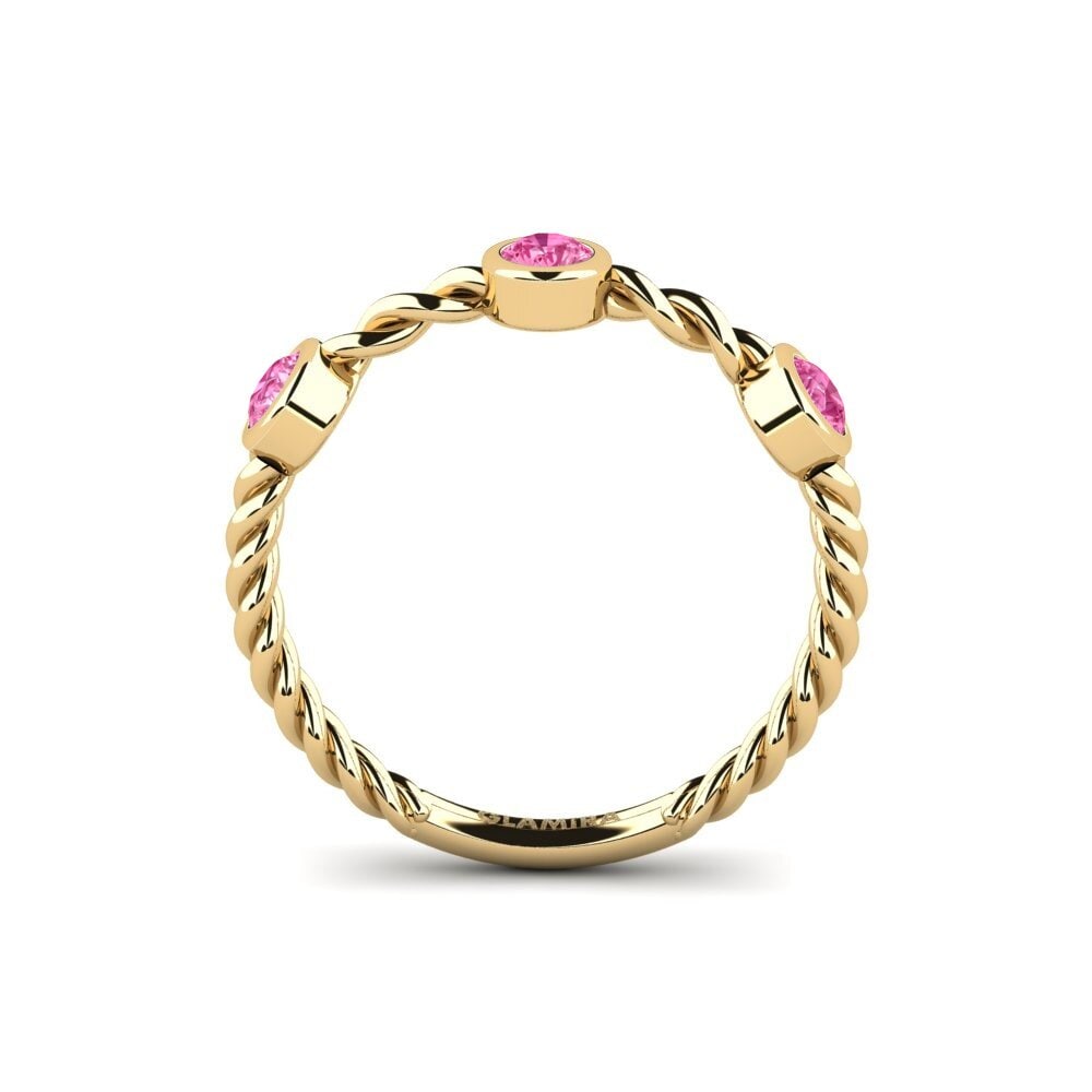 Pink Sapphire Engagement Ring Spriote