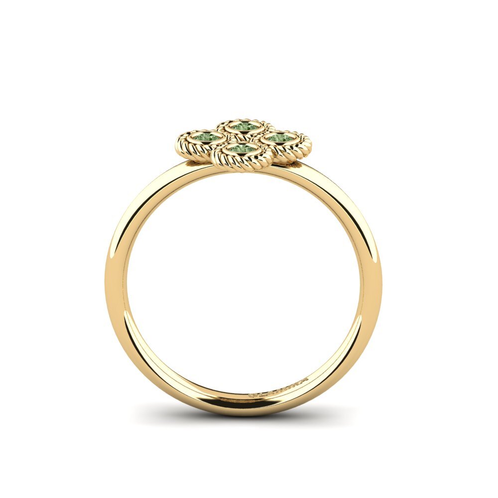 Grüner Diamant Ring Strizzk