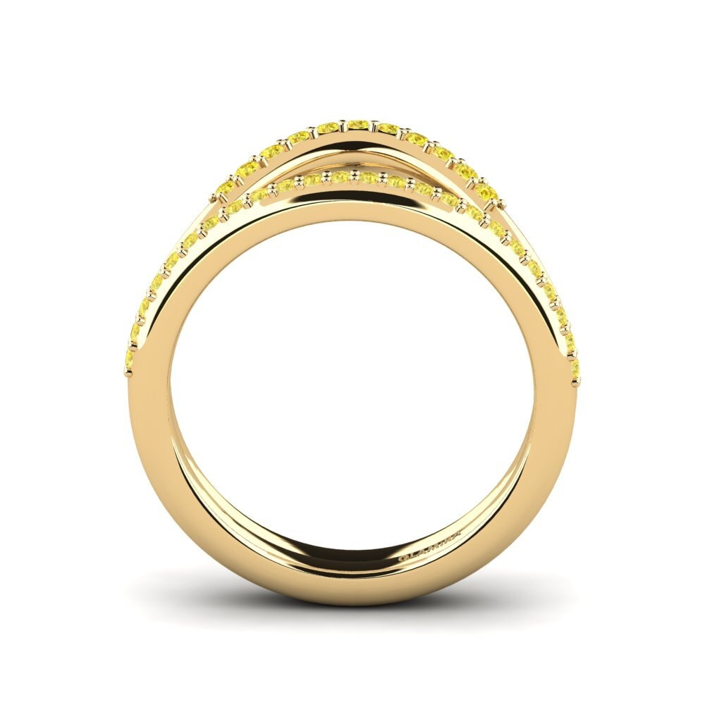 Zafiro amarillo Anillo Summoun