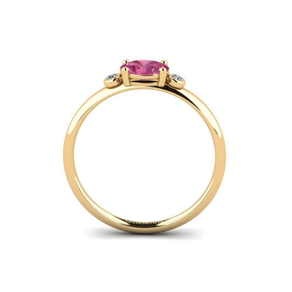 Pink Tourmaline Engagement Ring Forsany