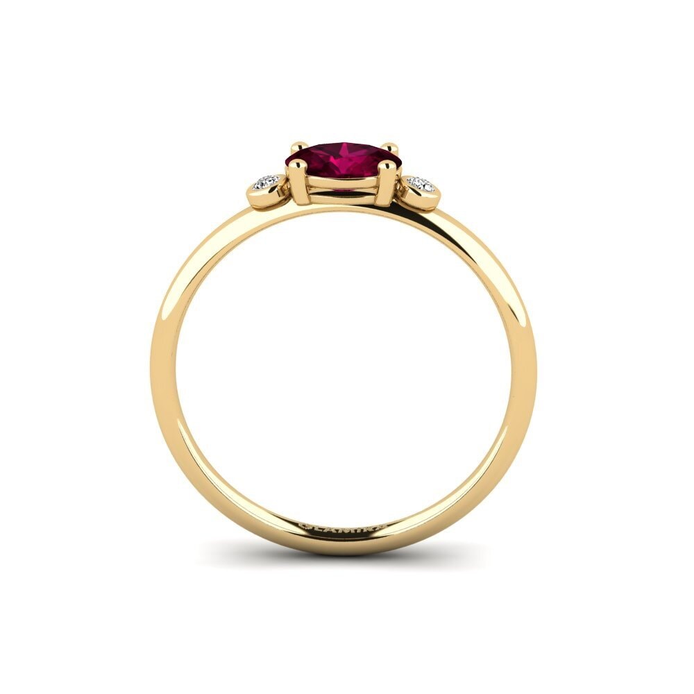 Rhodolite Garnet Engagement Ring Forsany