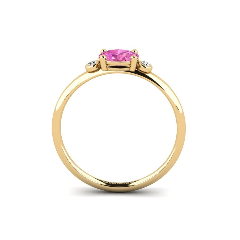 Topacio Rosa Anillo de compromiso Forsany