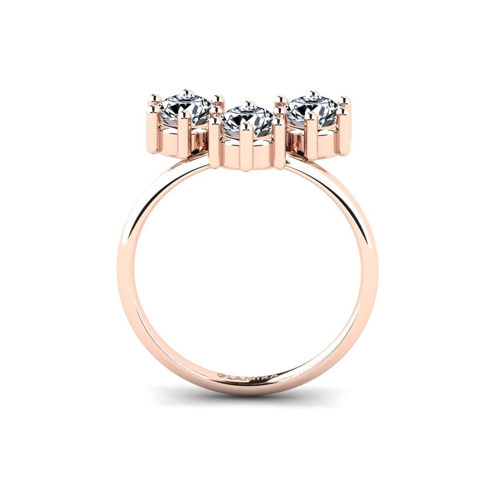 18ct Rose Gold Engagement Ring Larye