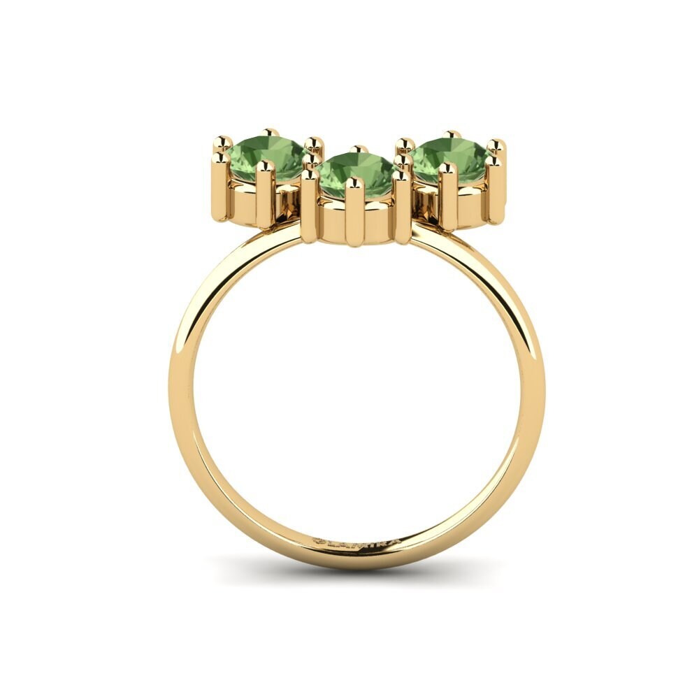Green Sapphire Engagement Ring Larye