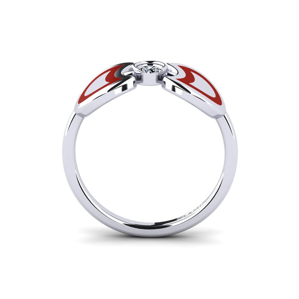 Argent Blanc Bague Lizbethor