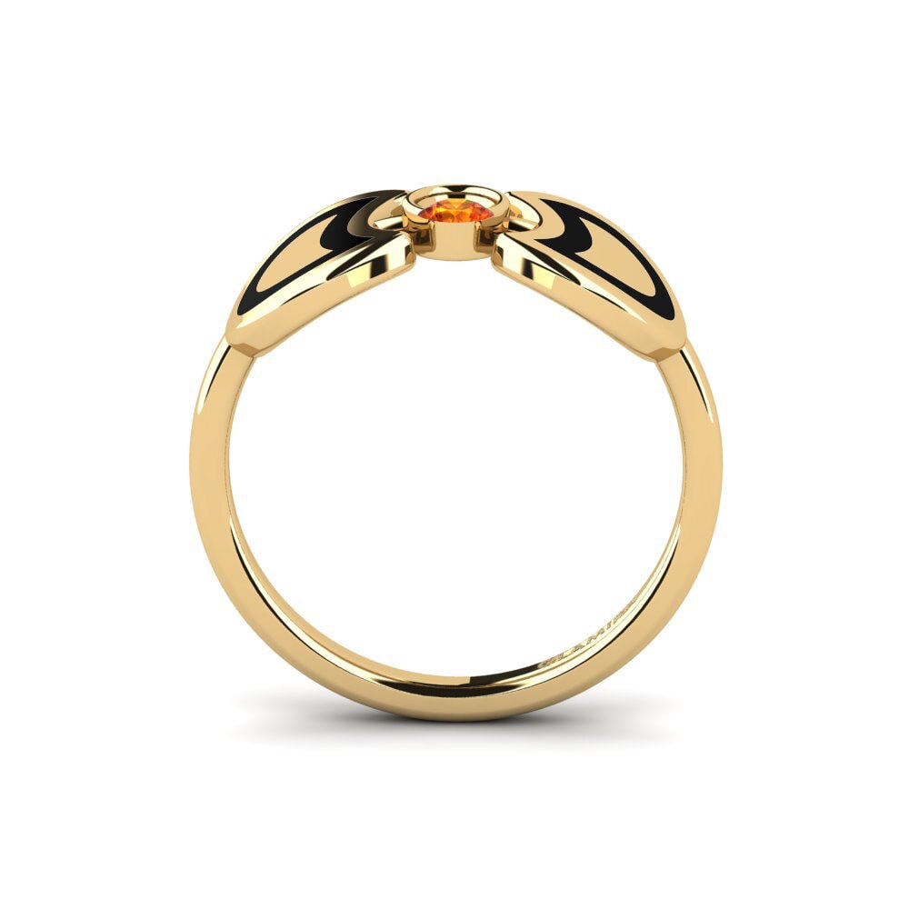 Orangefarbener Saphir Ring Lizbethor