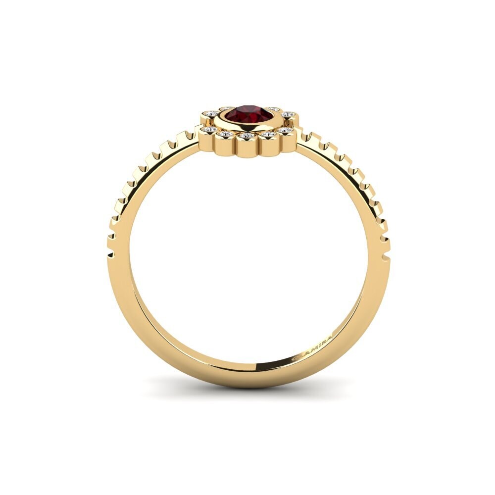garnet Anel de Noivado Magaz