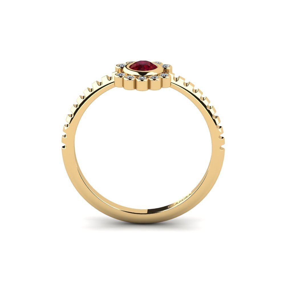 ruby Anel de Noivado Magaz