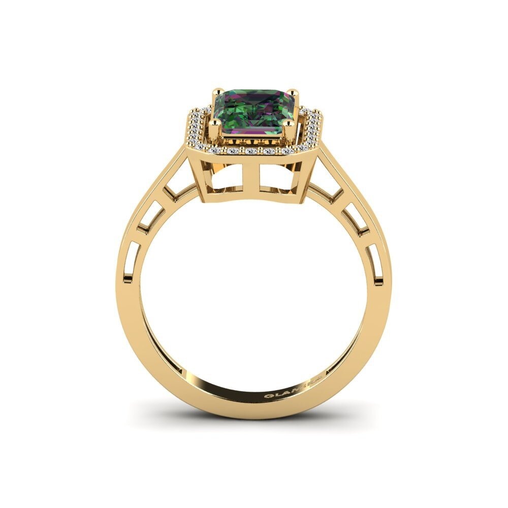 Topacio Místico Anillo de compromiso Manifoldness