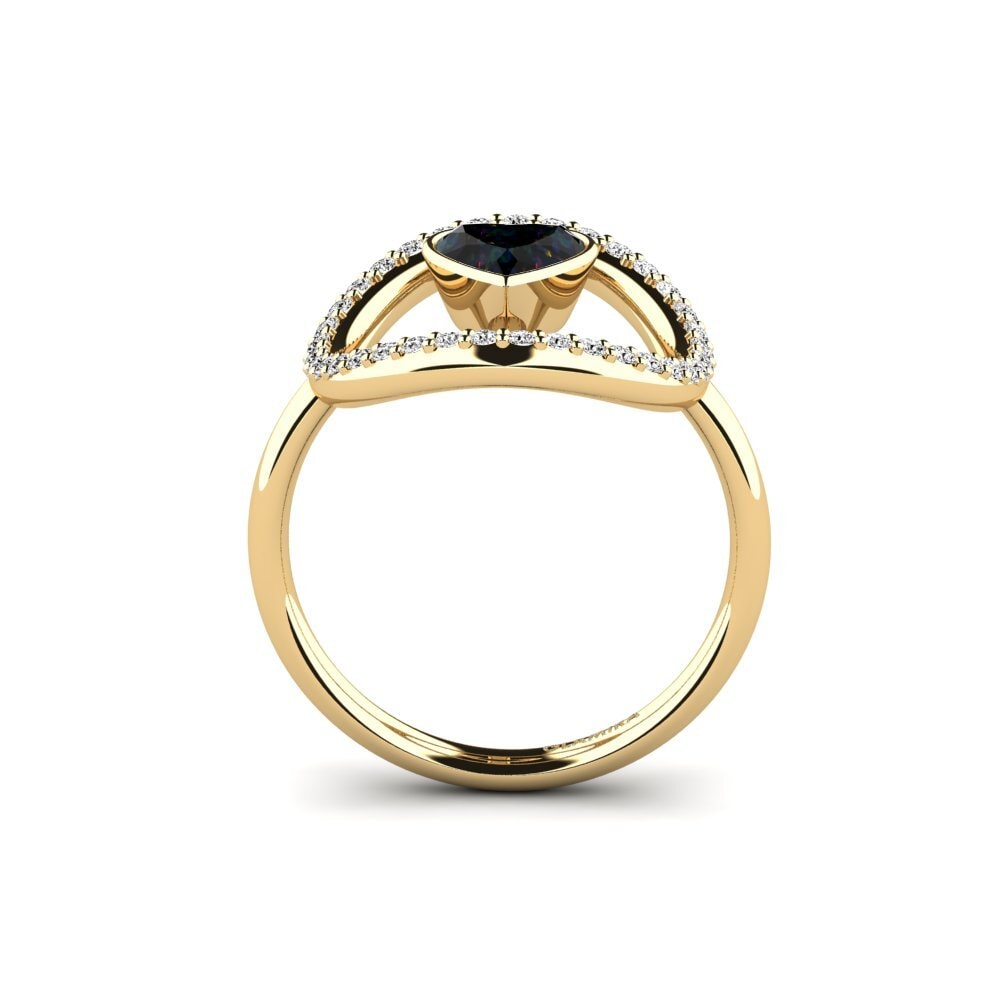 Opalo Negro Anillo Never