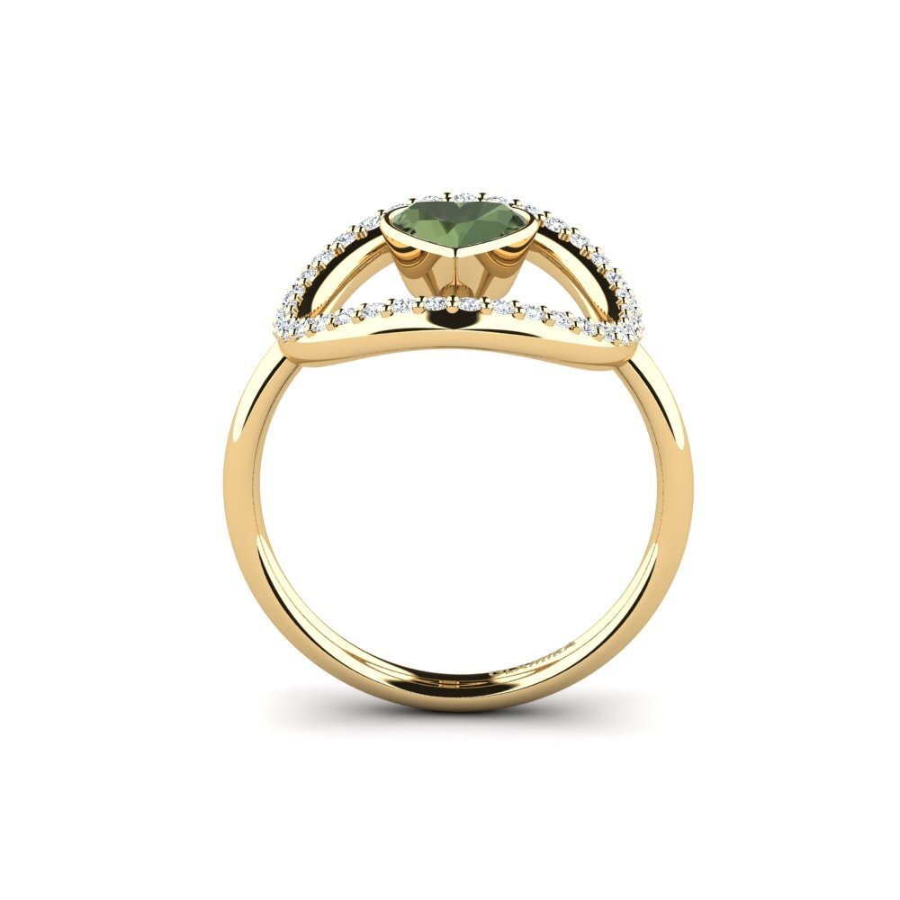 Green Sapphire Ring Never