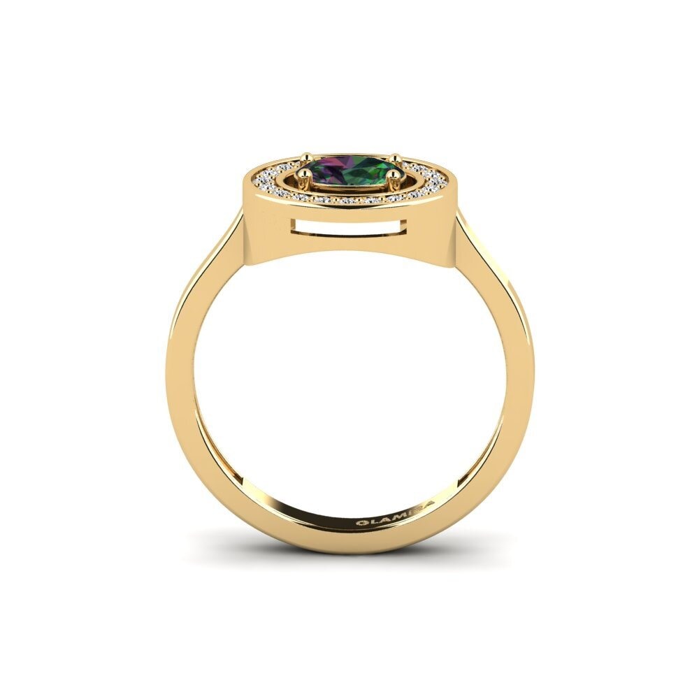 Topacio Místico Anillo de compromiso Nifi