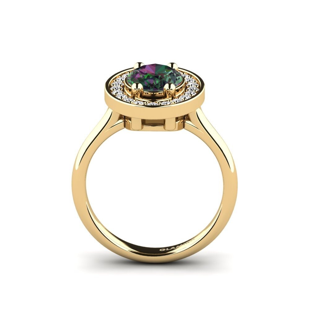 Topacio Místico Anillo de compromiso Olpeamse