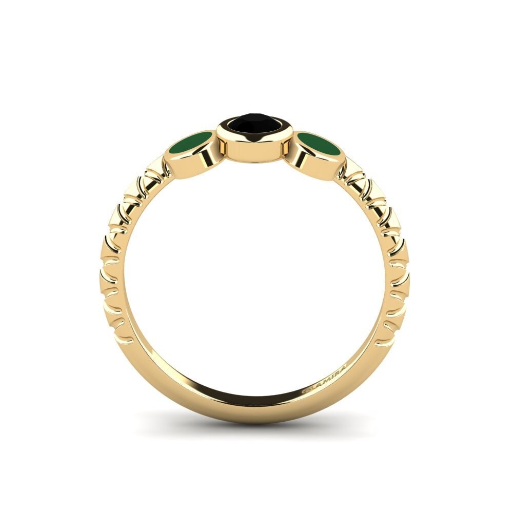 Schwarzer Onyx Ring Owicim