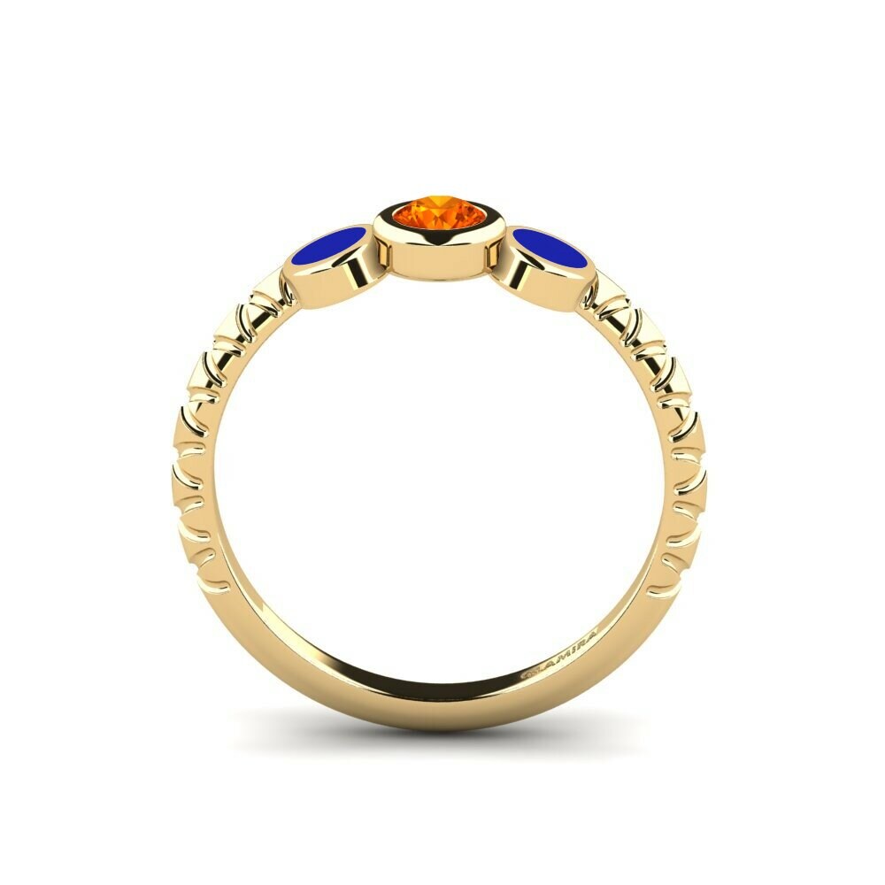 Saphir orange Bague Owicim