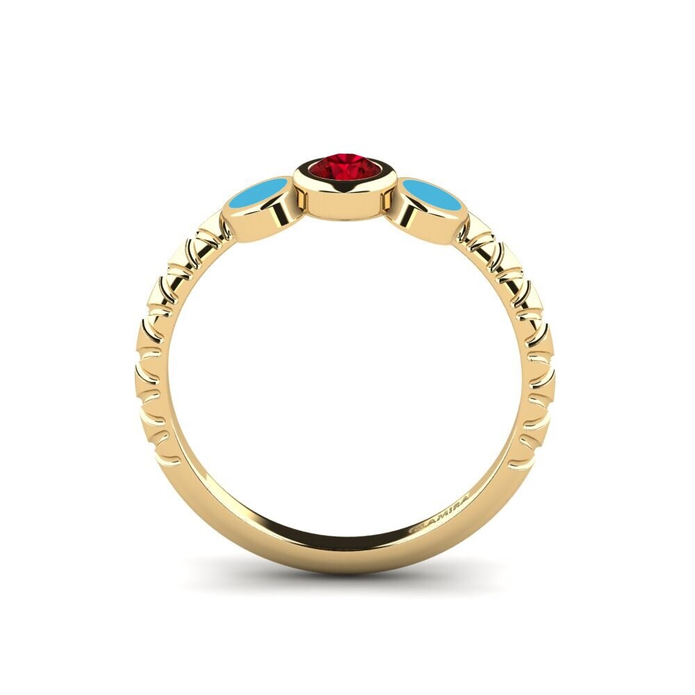 Roter Zirkonia Ring Owicim