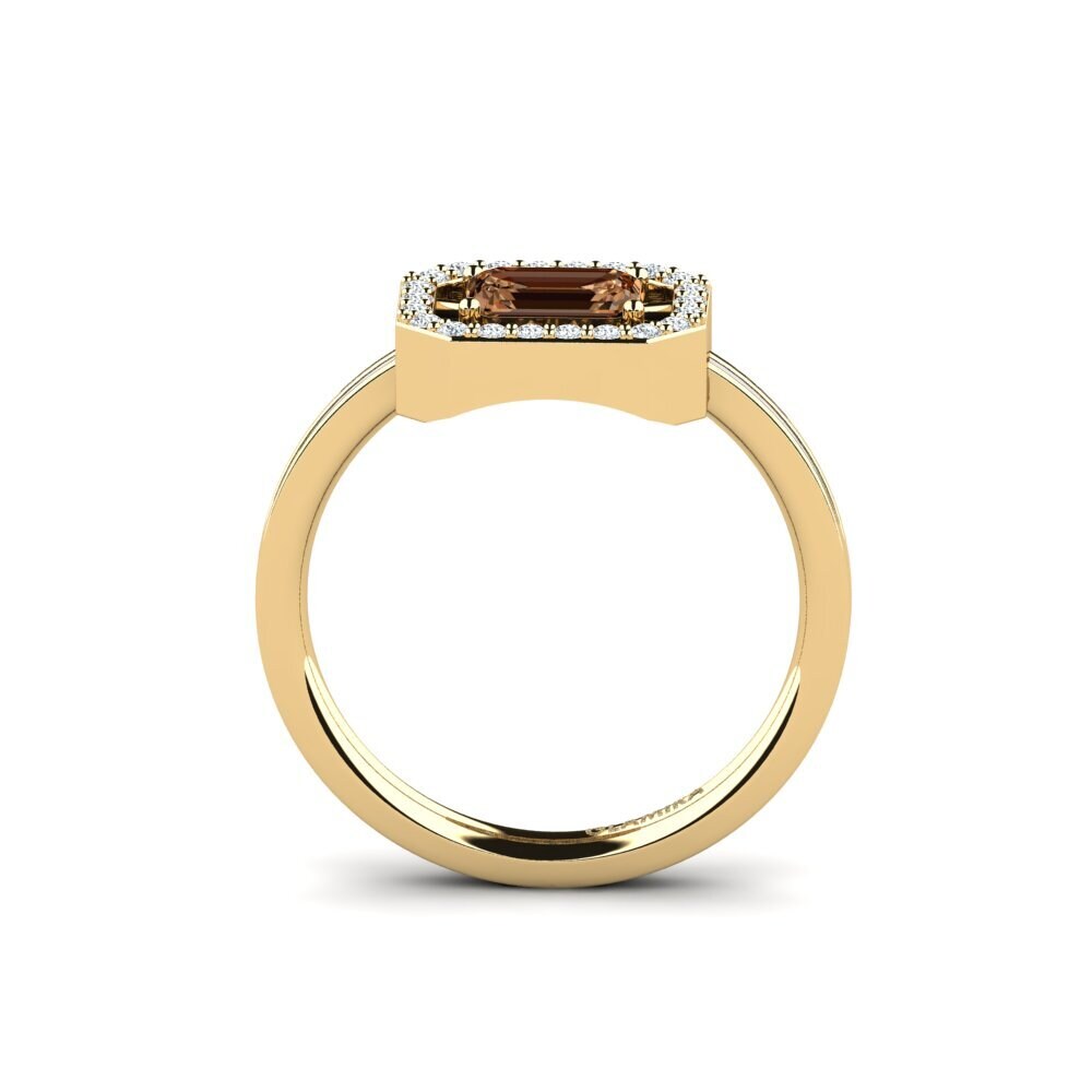 Brauner Diamant Ring Owroni
