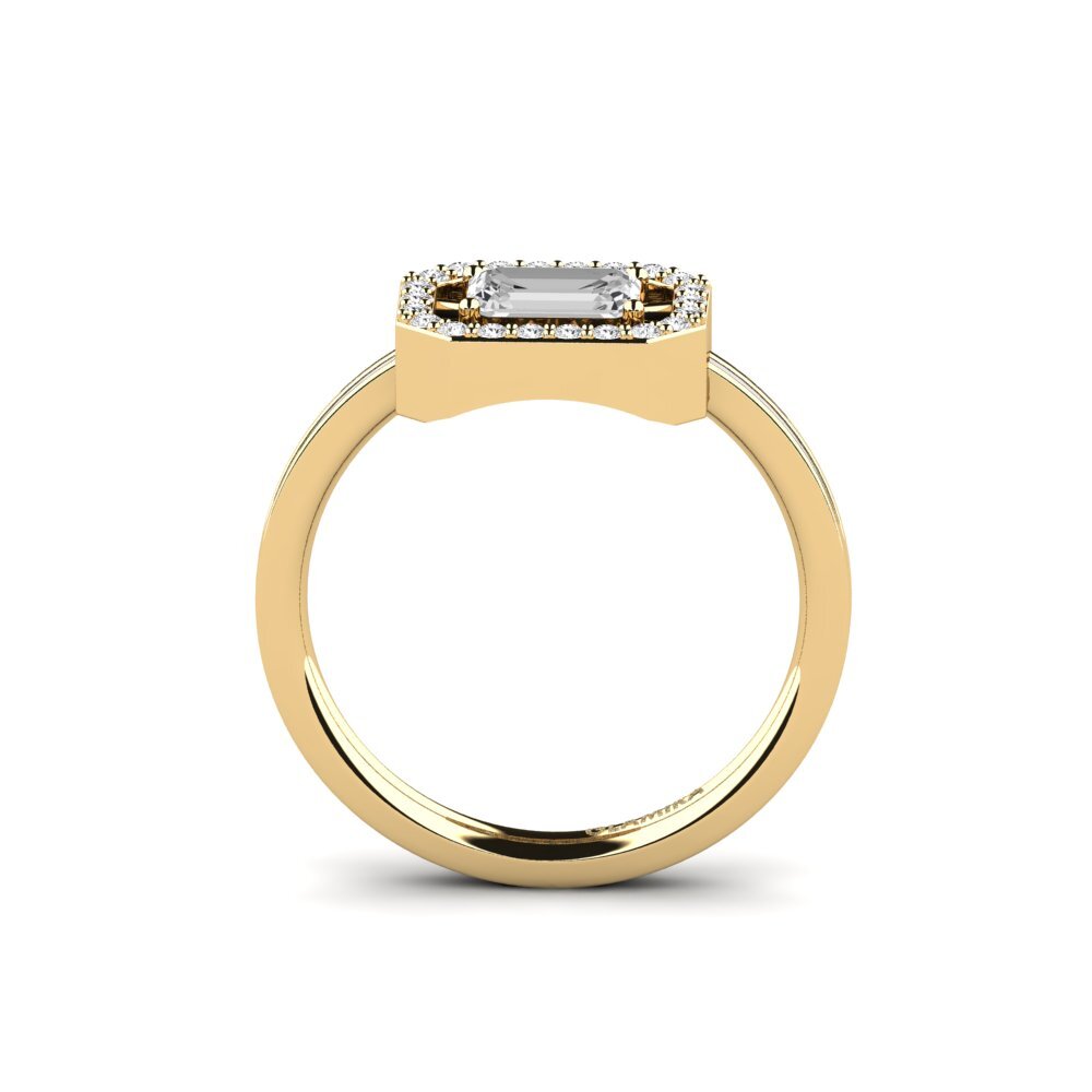Weißer Saphir Ring Owroni