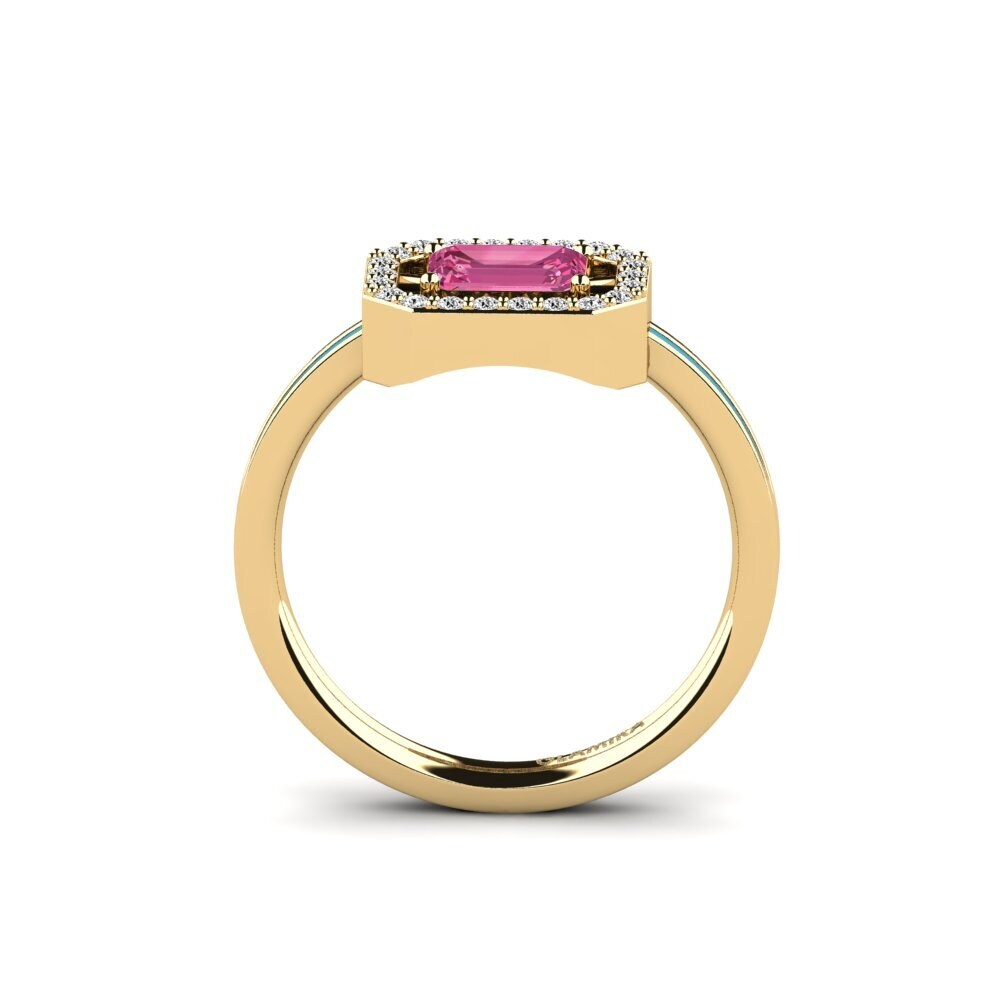 Rosa Turmalin Ring Owroni
