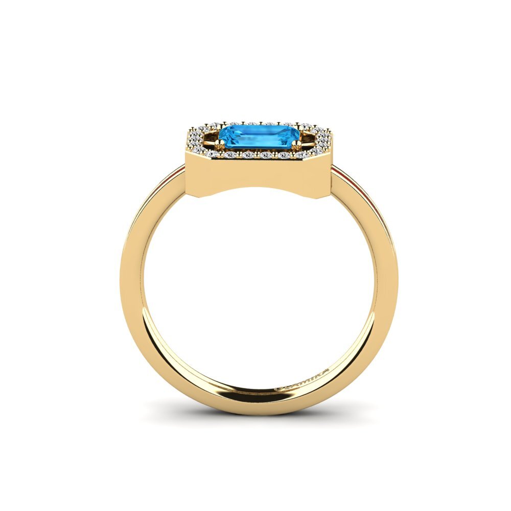Blauer Topas Ring Owroni