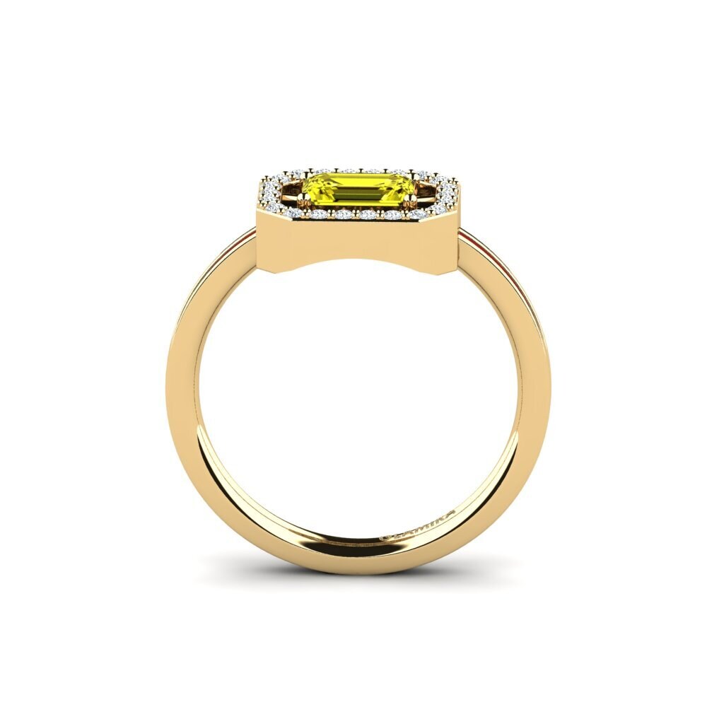 Gelber Diamant Ring Owroni