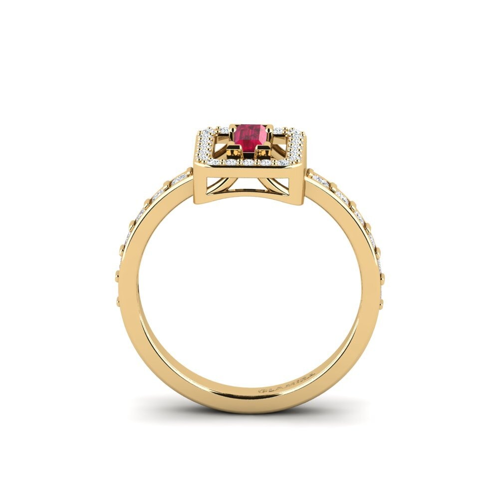 Ruby Engagement Ring Ricalit