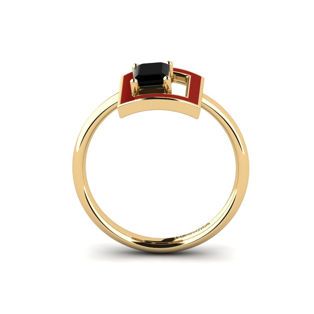 Schwarzer Onyx Ring Roble