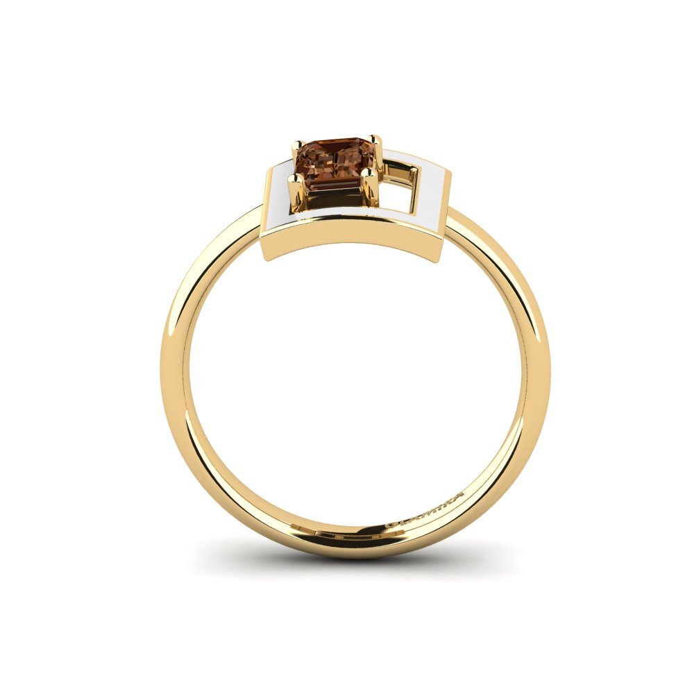 Brauner Diamant Ring Roble