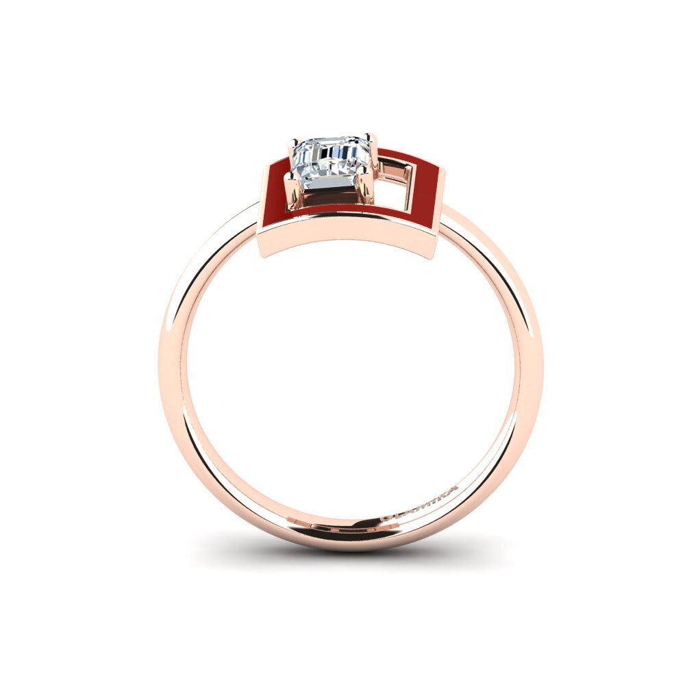 Rotgold 375 Ring Roble
