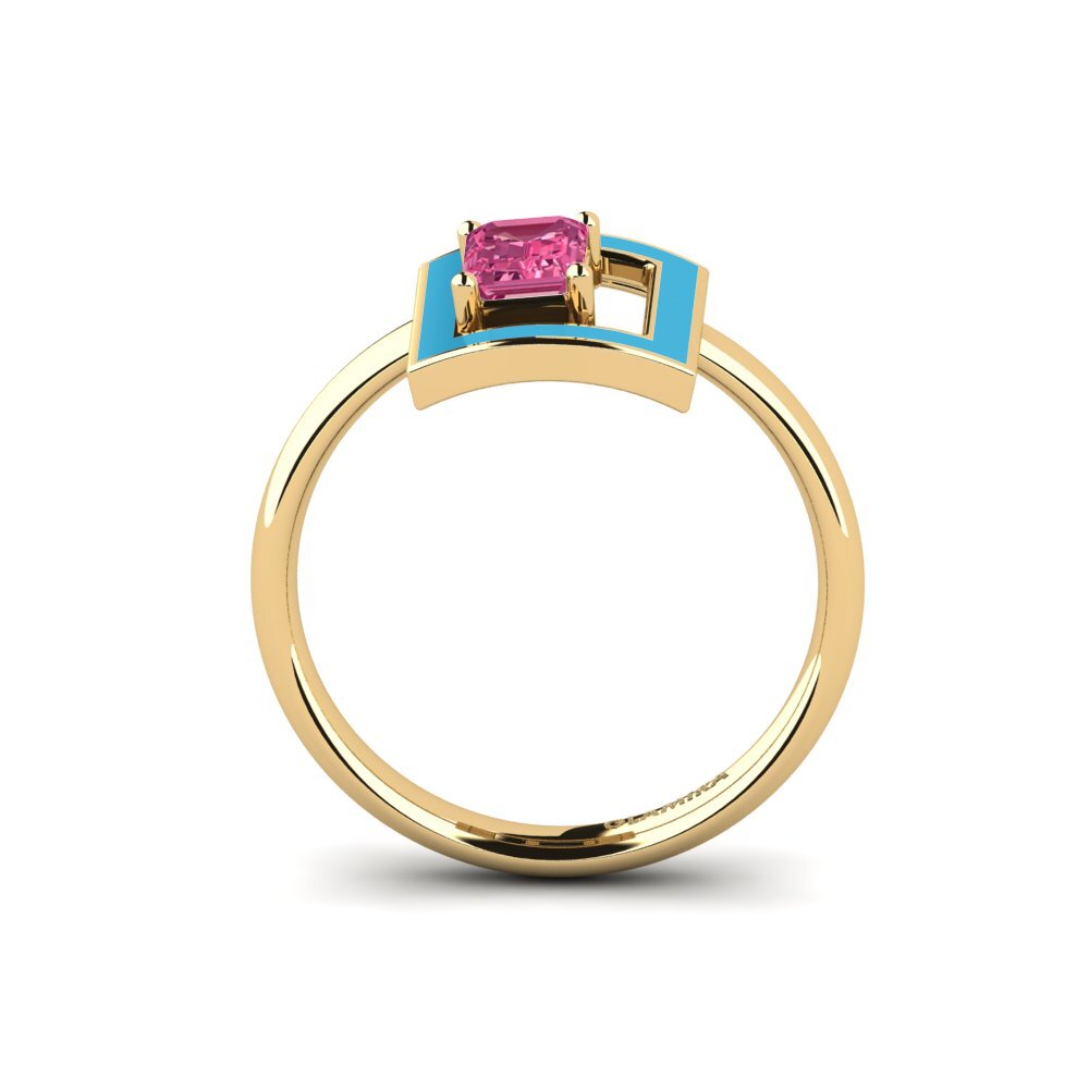 Rosa Turmalin Ring Roble