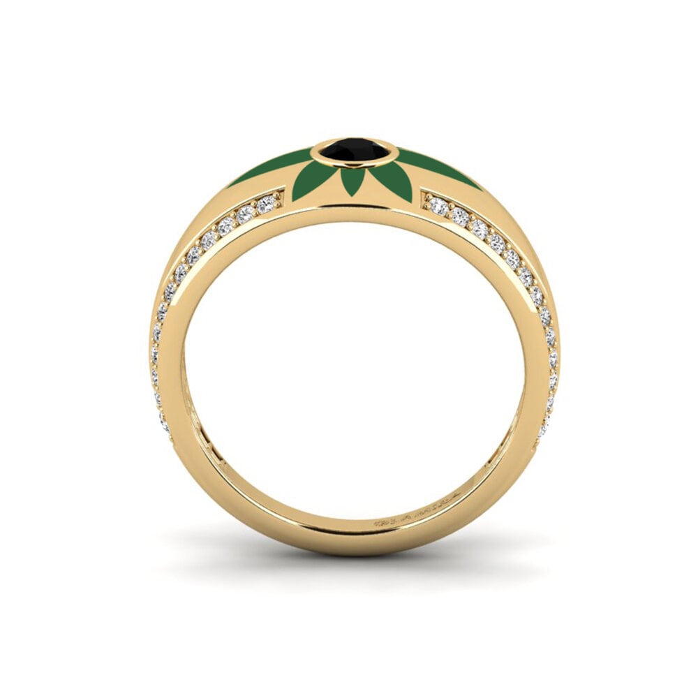 Schwarzer Onyx Ring Rochellxv