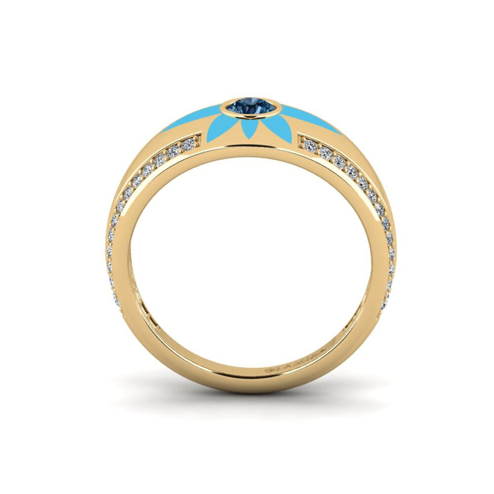 Blauer Diamant Ring Rochellxv