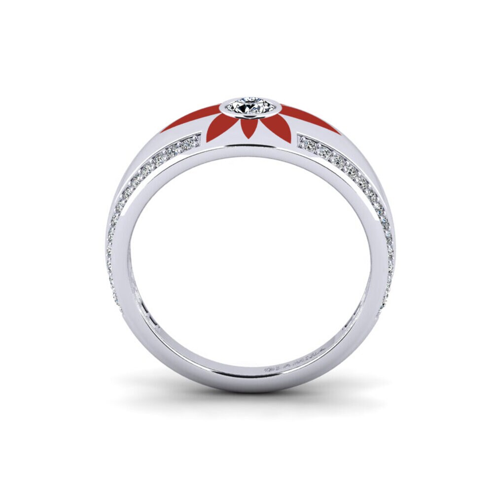 Argent Blanc Bague Rochellxv