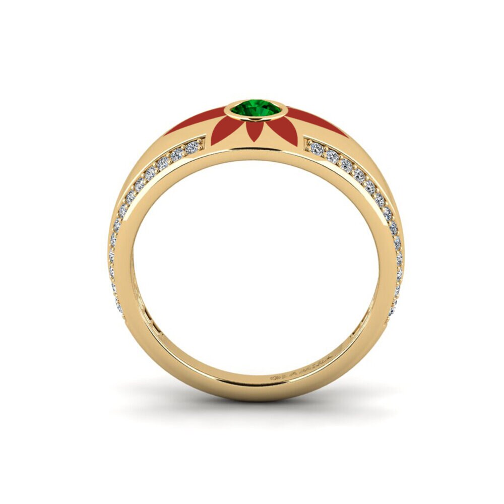 Zircone Vert Bague Rochellxv