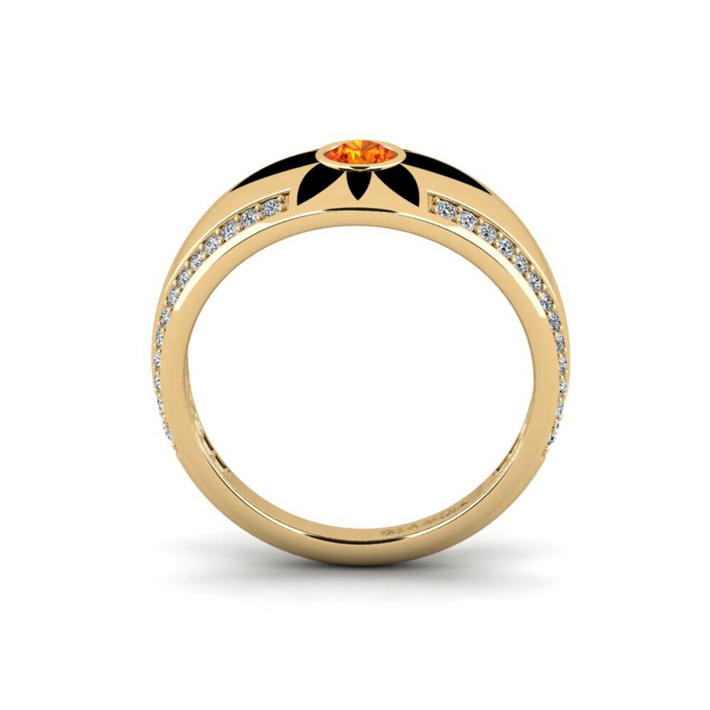 Orangefarbener Saphir Ring Rochellxv