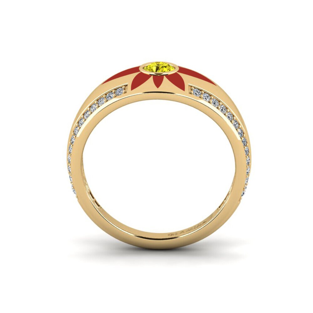 Gelber Diamant Ring Rochellxv