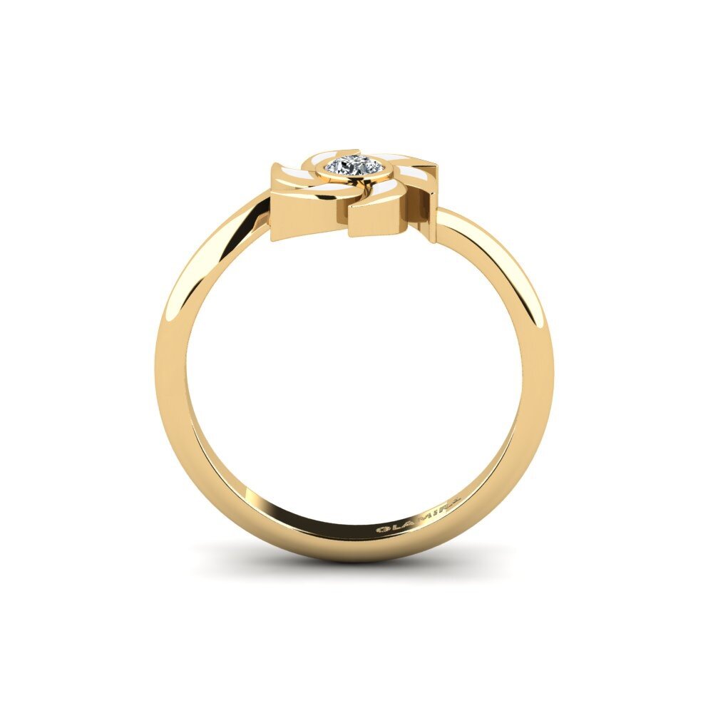 Gelbgold 375 Ring Unspread