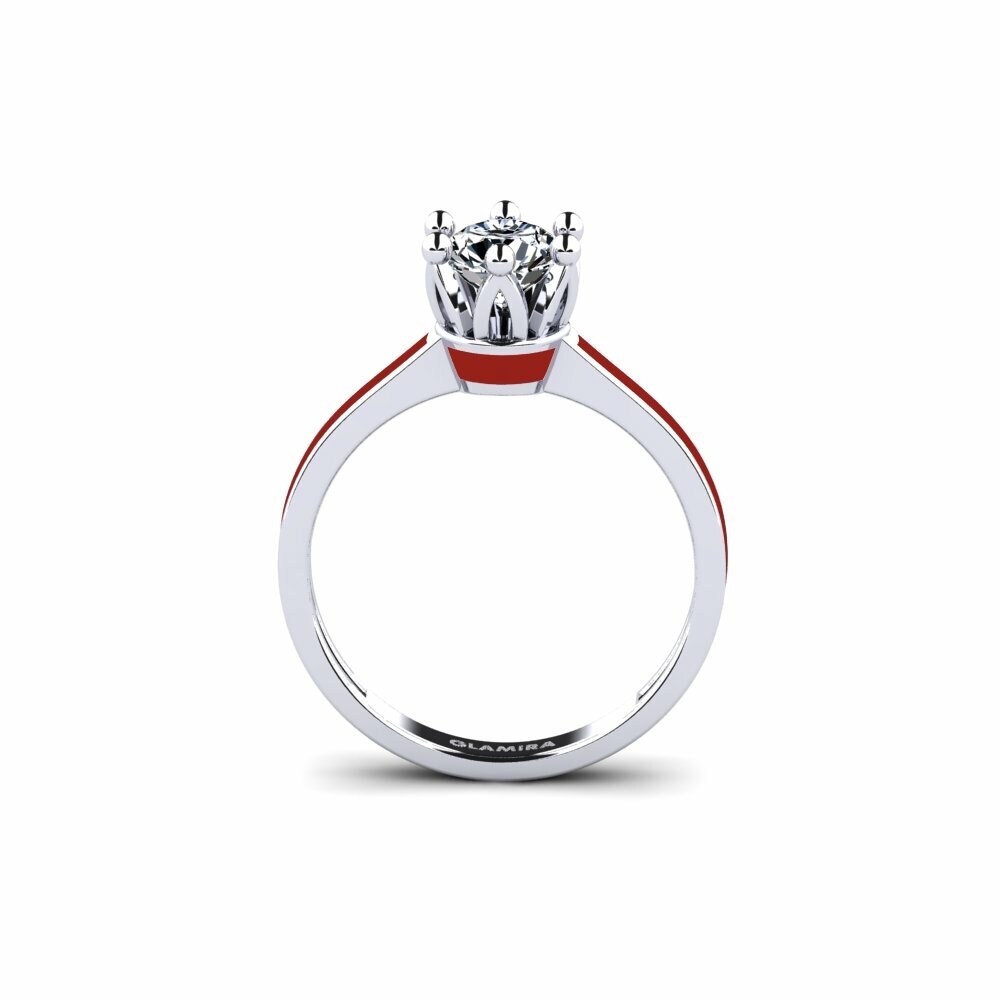 Argent Blanc Bague Uriss