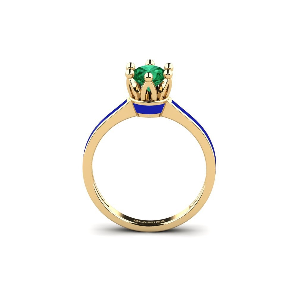 Smaragd (im Labor gezüchtet) Ring Uriss