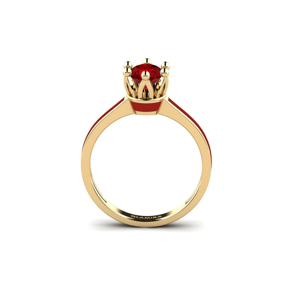Rubin (im Labor gezüchtet) Ring Uriss